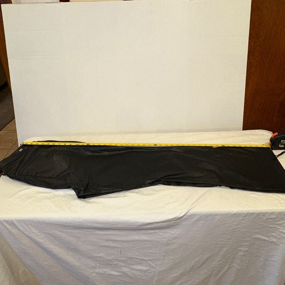 Kut From The Kloth Womens Size 16 W High Rise Fab Ab Flare Faux Black Leather - Picture 6 of 13